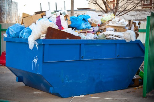 Professional waste disposal team