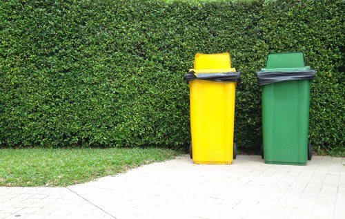 Covered skips for construction debris
