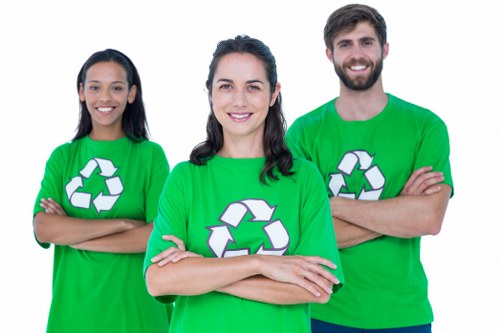 Community recycling event in Bethnal Green promoting waste reduction